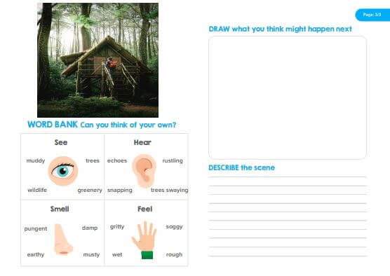 Descriptive Writing Kit Abandoned Tree house FlashAcademy