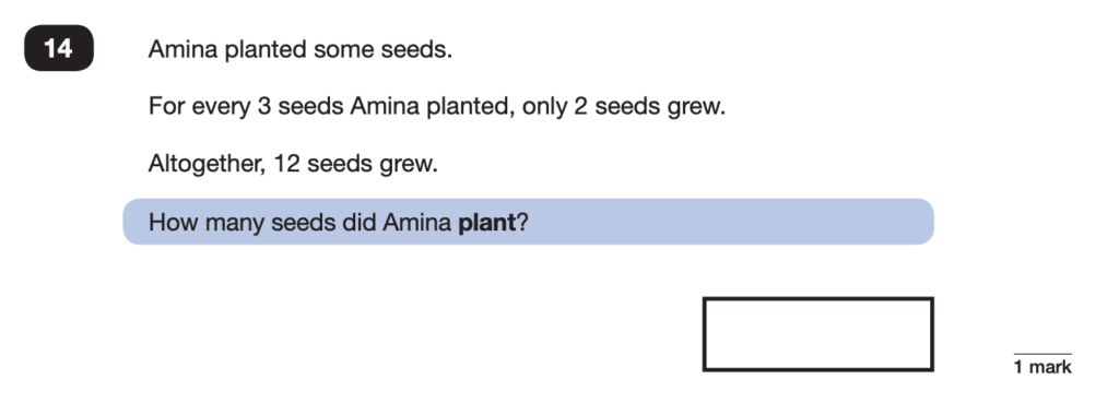 An example of a question containing 'padding' or backstory