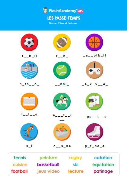 home-learning-for-french-free-time-activities-flashacademy