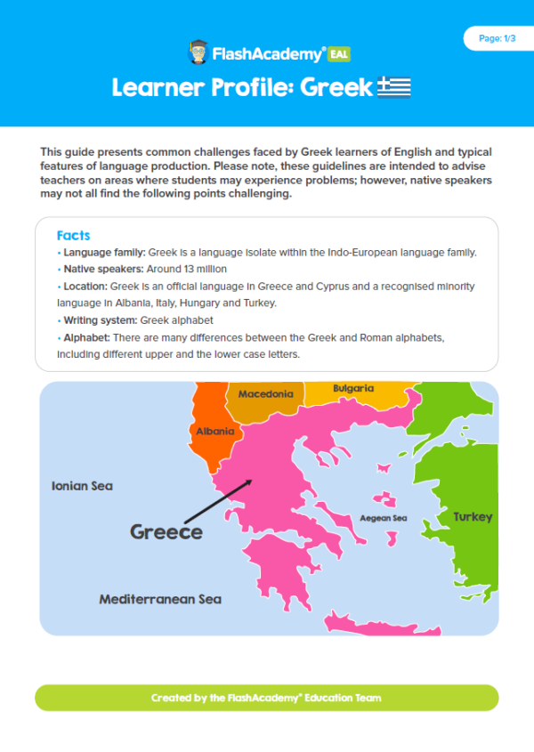 Learner Profile: Greek 
