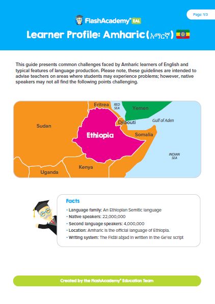 Learner Profile: Amharic 