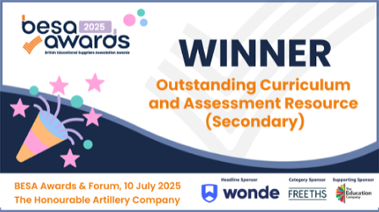 Besa Awards - Outstanding Curriculum and Assessment Resource Winner